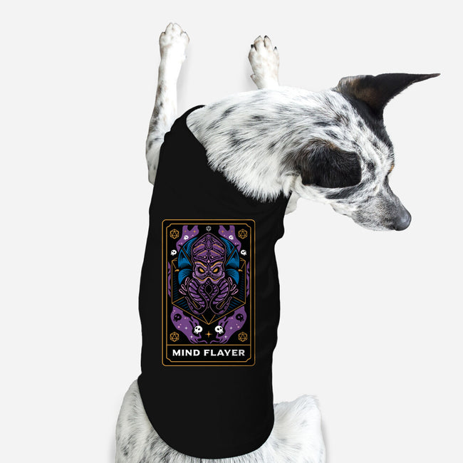 Mind Flayer Tarot Card-Dog-Basic-Pet Tank-Logozaste