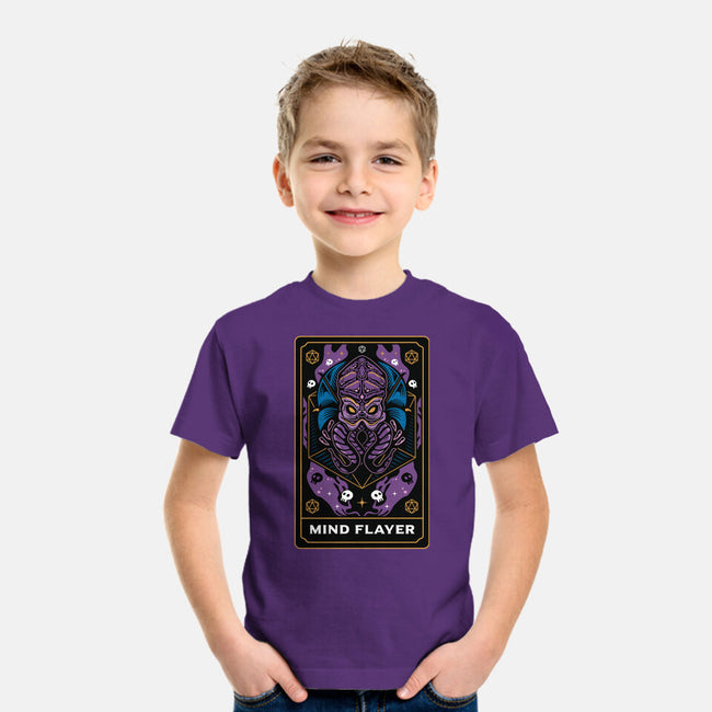 Mind Flayer Tarot Card-Youth-Basic-Tee-Logozaste