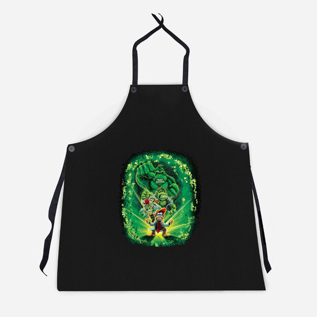 The Incredible Donk-Unisex-Kitchen-Apron-Artist Davee Bee