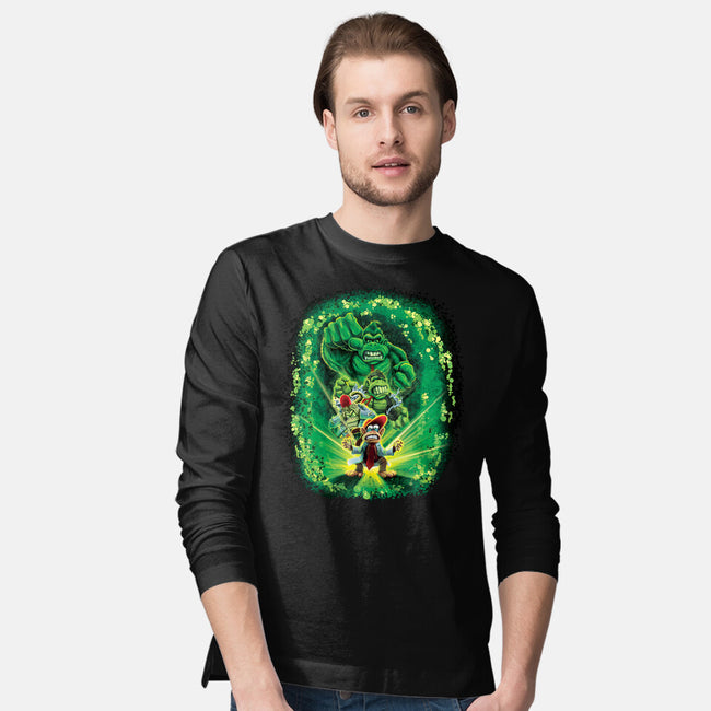 The Incredible Donk-Mens-Long Sleeved-Tee-Artist Davee Bee