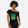 The Incredible Donk-Womens-Off Shoulder-Tee-Artist Davee Bee