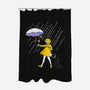 Salt Scared Girl-None-Polyester-Shower Curtain-Raffiti