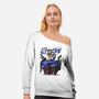 Gundam Strike-Womens-Off Shoulder-Sweatshirt-DancingHorse