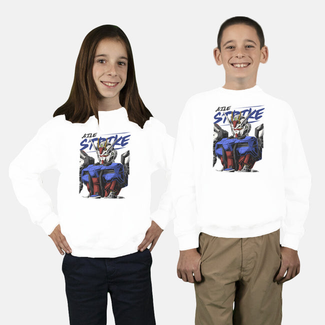 Gundam Strike-Youth-Crew Neck-Sweatshirt-DancingHorse