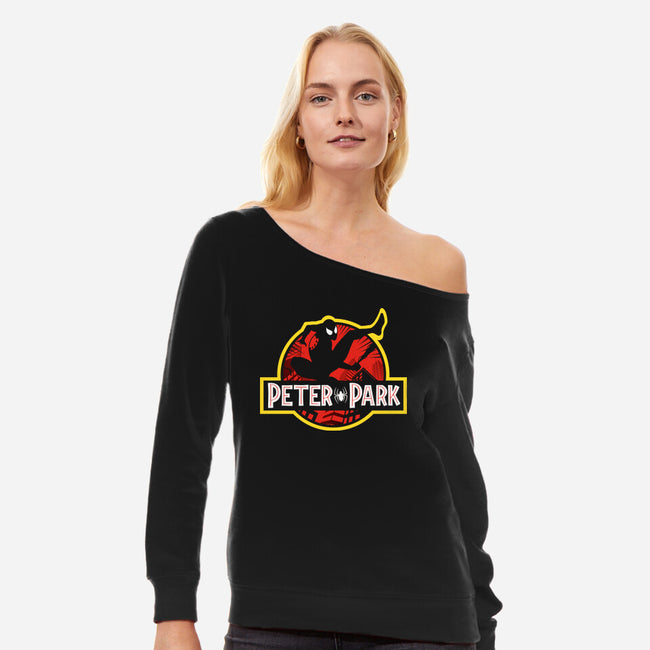 Peter Park-Womens-Off Shoulder-Sweatshirt-Getsousa!