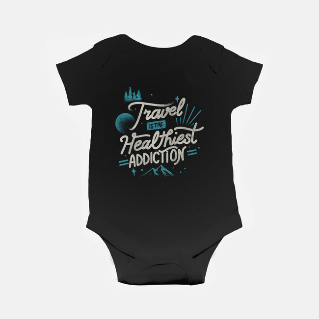 The Healthiest Addiction-Baby-Basic-Onesie-tobefonseca