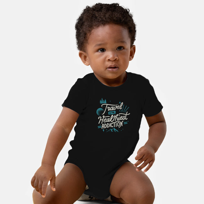 The Healthiest Addiction-Baby-Basic-Onesie-tobefonseca