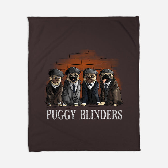 Puggy Blinders-None-Fleece-Blanket-fanfabio