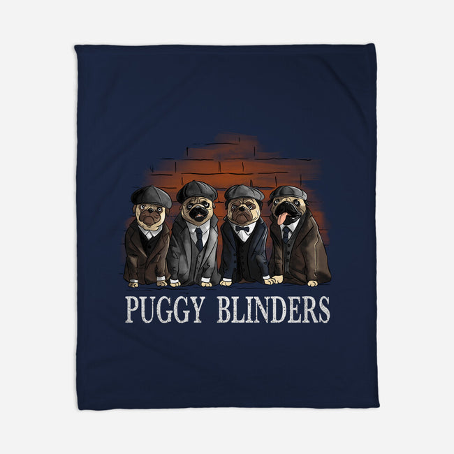 Puggy Blinders-None-Fleece-Blanket-fanfabio