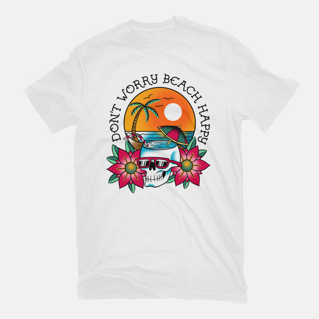 Don't Worry Beach Happy-Youth-Basic-Tee-sachpica