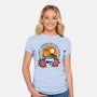 Don't Worry Beach Happy-Womens-Fitted-Tee-sachpica