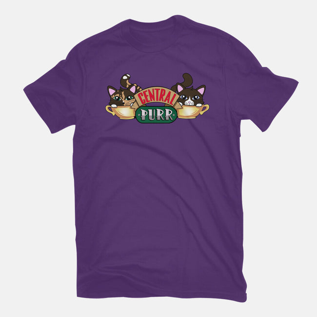 Central Purr-Womens-Fitted-Tee-Nerding Out Studio