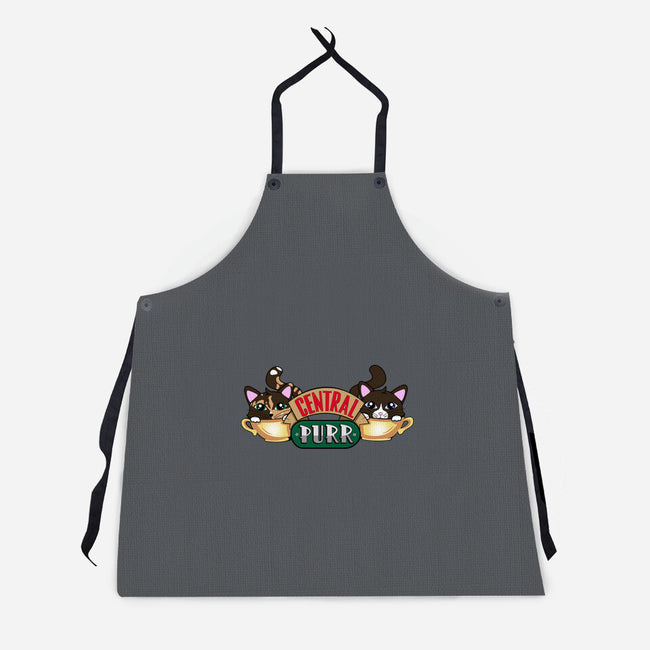 Central Purr-Unisex-Kitchen-Apron-Nerding Out Studio