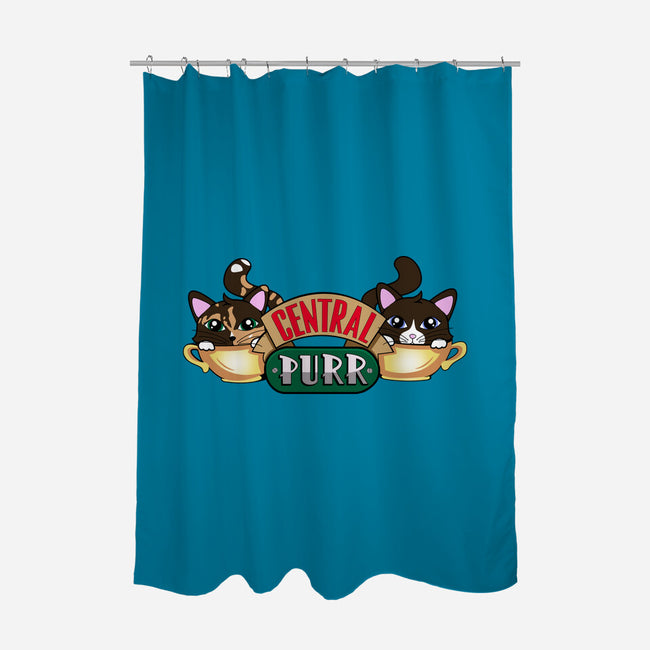 Central Purr-None-Polyester-Shower Curtain-Nerding Out Studio