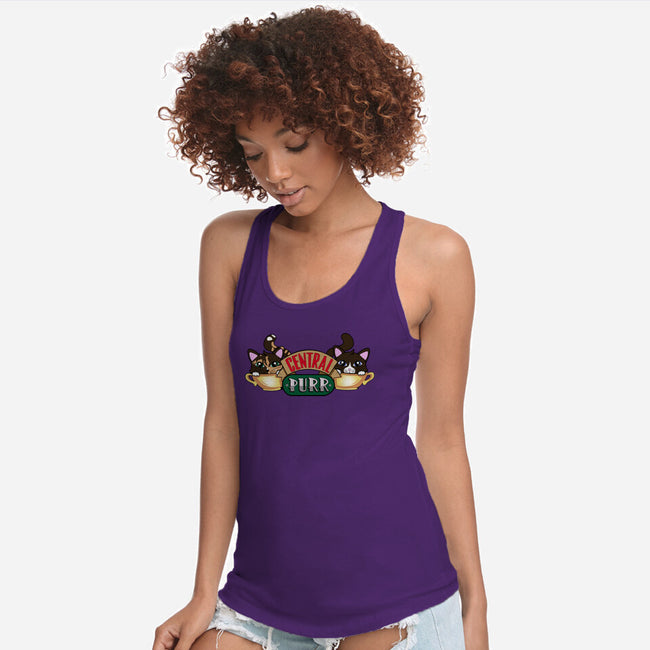 Central Purr-Womens-Racerback-Tank-Nerding Out Studio