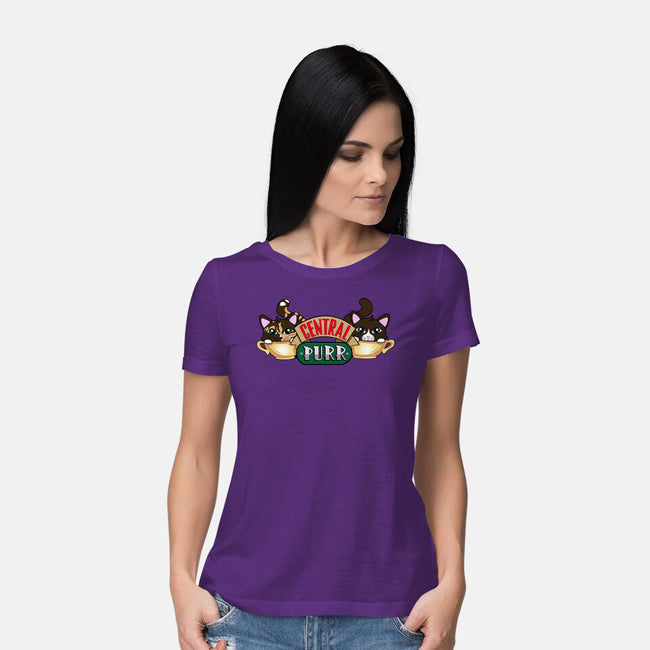 Central Purr-Womens-Basic-Tee-Nerding Out Studio