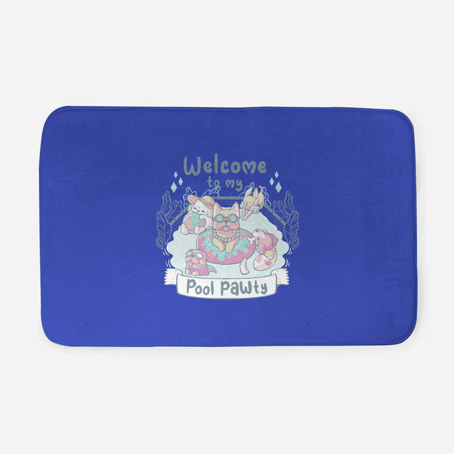 Pool Pawty Time-None-Memory Foam-Bath Mat-xMorfina