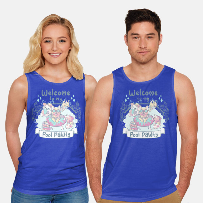 Pool Pawty Time-Unisex-Basic-Tank-xMorfina