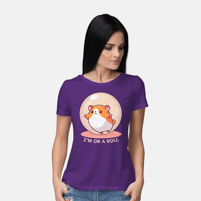 I'm On A Roll-Womens-Basic-Tee-fanfreak1