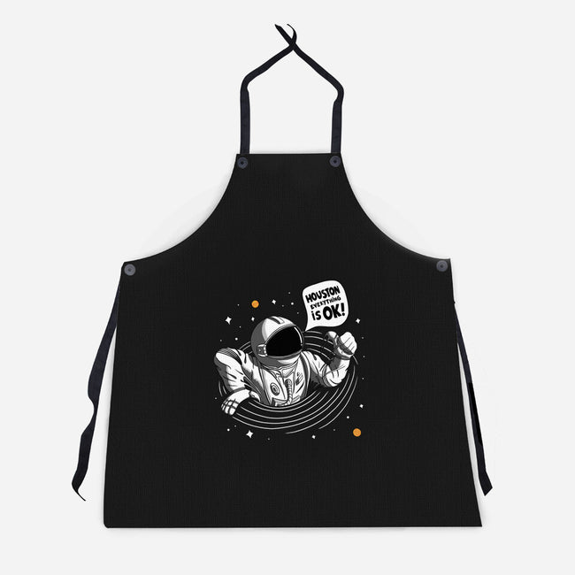 Houston Everything Is Ok-Unisex-Kitchen-Apron-sachpica