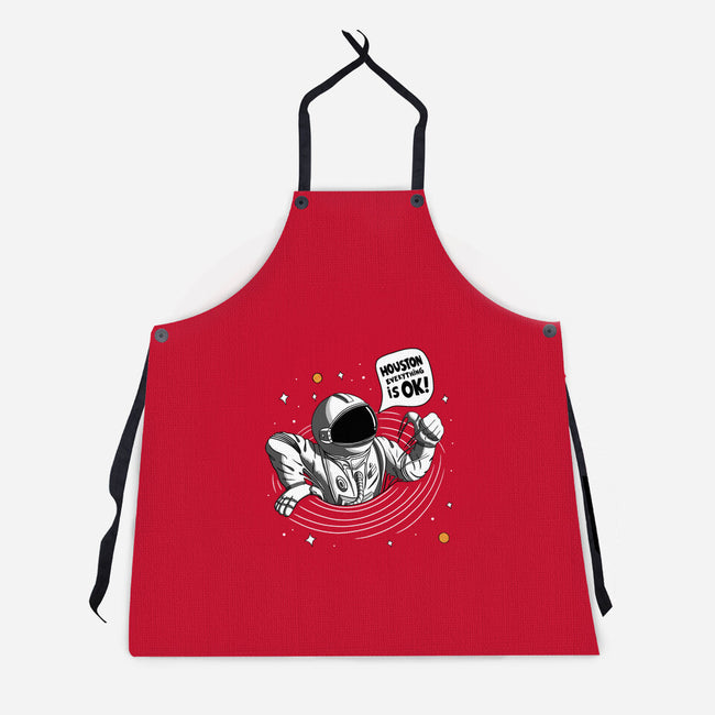 Houston Everything Is Ok-Unisex-Kitchen-Apron-sachpica