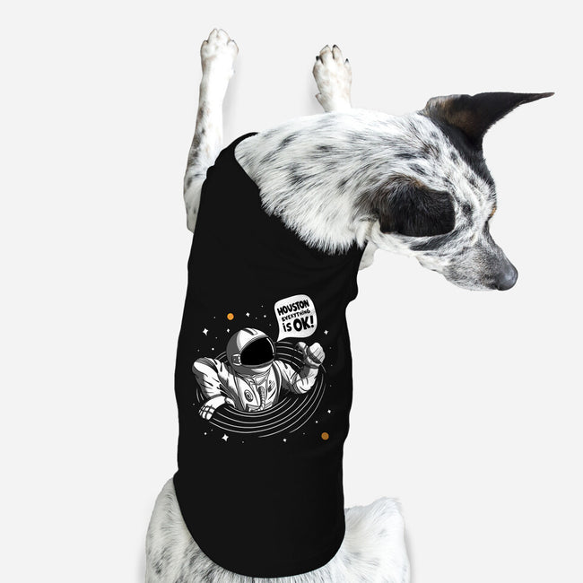 Houston Everything Is Ok-Dog-Basic-Pet Tank-sachpica