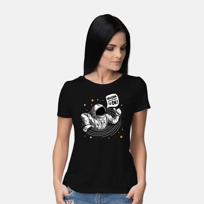 Houston Everything Is Ok-Womens-Basic-Tee-sachpica