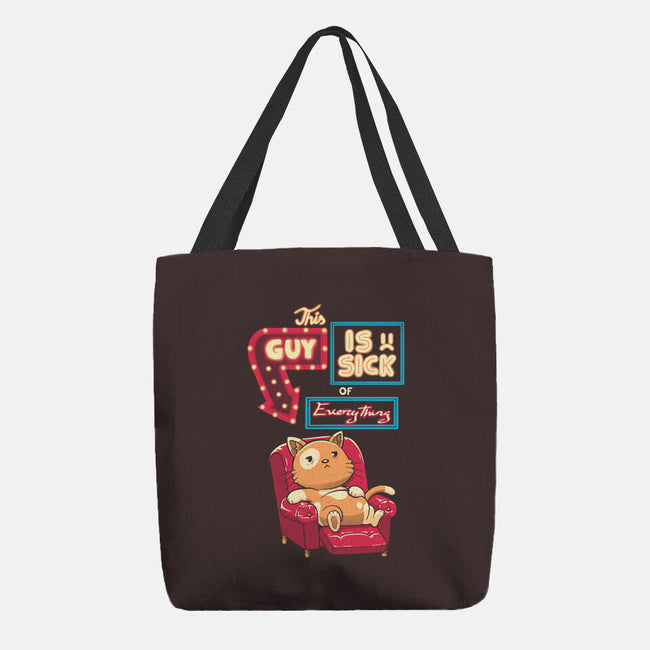 Sick Of Everything-None-Basic Tote-Bag-koalastudio