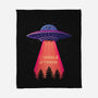 UFO Taken-None-Fleece-Blanket-danielmorris1993