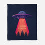 UFO Taken-None-Fleece-Blanket-danielmorris1993