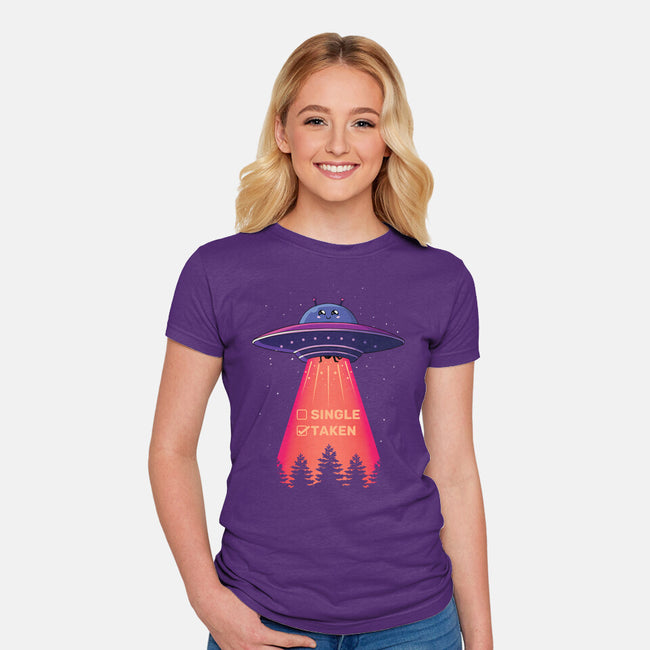 UFO Taken-Womens-Fitted-Tee-danielmorris1993