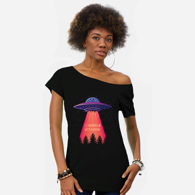 UFO Taken-Womens-Off Shoulder-Tee-danielmorris1993