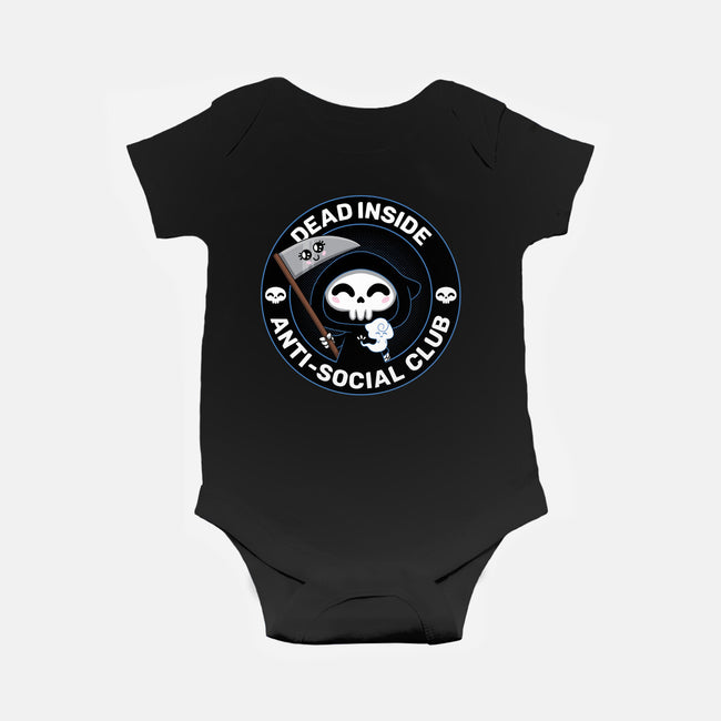 Dead Inside Anti-Social Club-Baby-Basic-Onesie-danielmorris1993