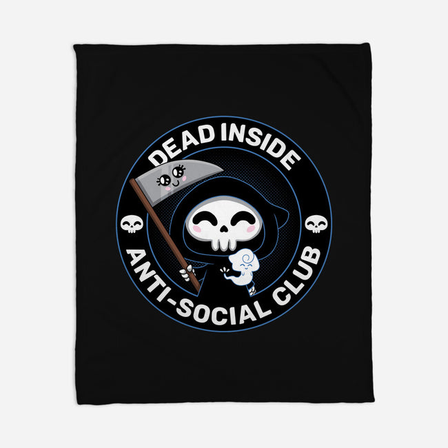 Dead Inside Anti-Social Club-None-Fleece-Blanket-danielmorris1993