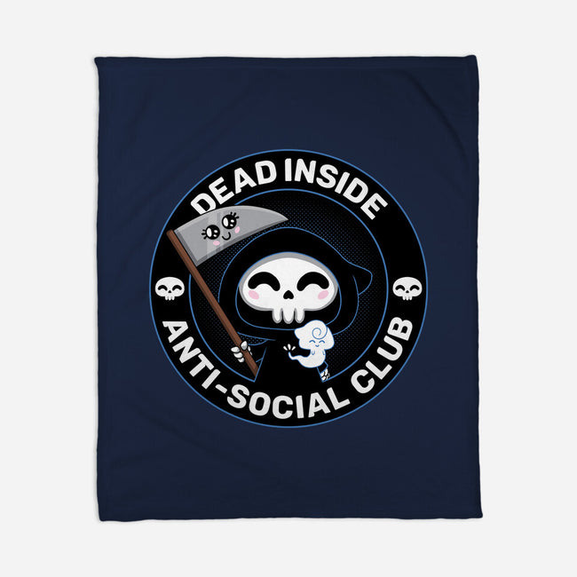 Dead Inside Anti-Social Club-None-Fleece-Blanket-danielmorris1993