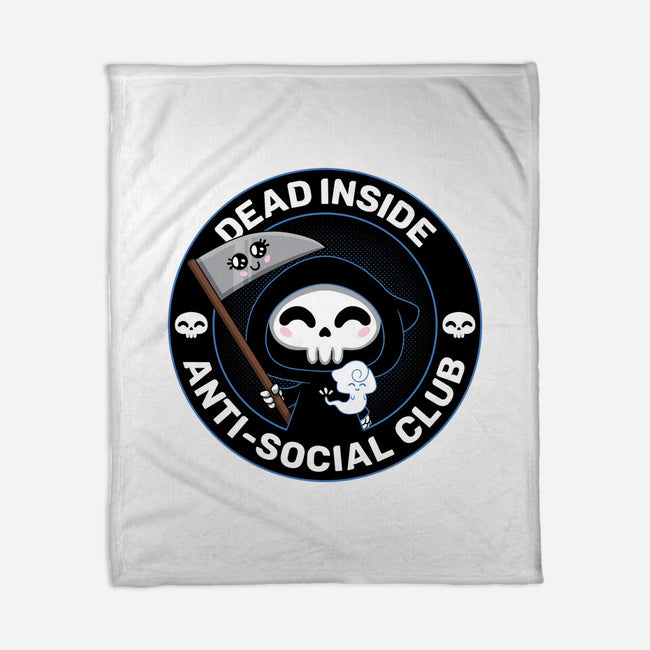 Dead Inside Anti-Social Club-None-Fleece-Blanket-danielmorris1993