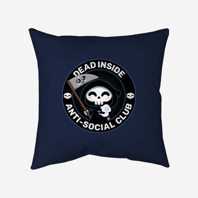 Dead Inside Anti-Social Club-None-Removable Cover-Throw Pillow-danielmorris1993