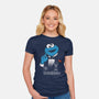 The CookieMonster-Womens-Fitted-Tee-Claudia