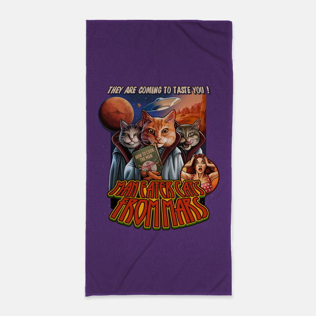 Cats From Mars-None-Beach-Towel-daobiwan