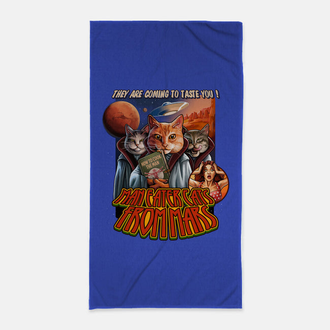 Cats From Mars-None-Beach-Towel-daobiwan