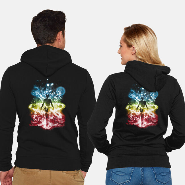 Last Space Bender-Unisex-Zip-Up-Sweatshirt-kharmazero