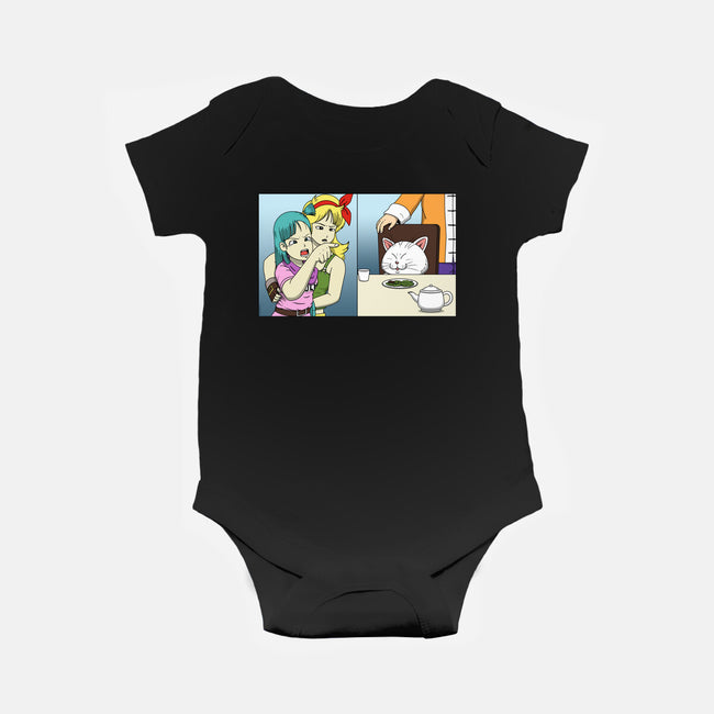 Girl Vs Cat-Baby-Basic-Onesie-pigboom