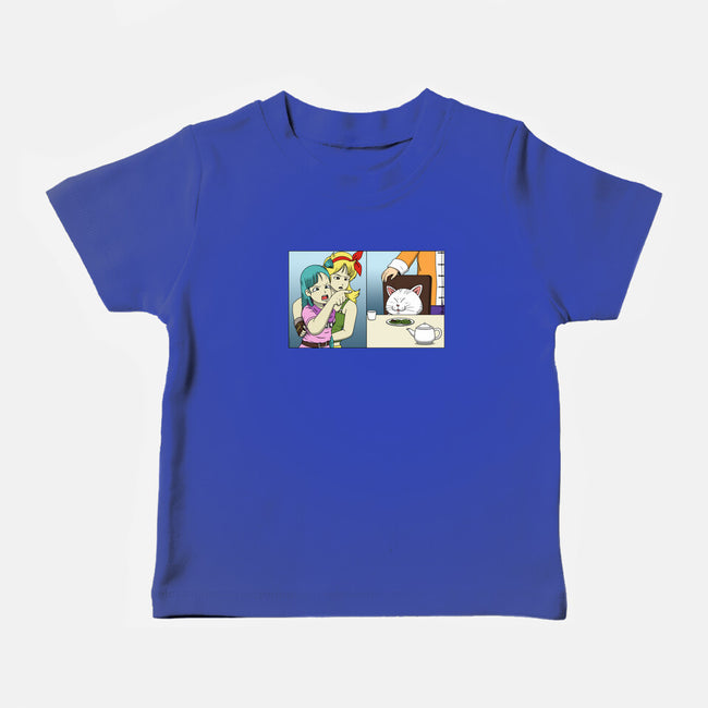 Girl Vs Cat-Baby-Basic-Tee-pigboom