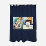 Girl Vs Cat-None-Polyester-Shower Curtain-pigboom