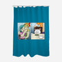 Girl Vs Cat-None-Polyester-Shower Curtain-pigboom