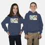 Girl Vs Cat-Youth-Pullover-Sweatshirt-pigboom