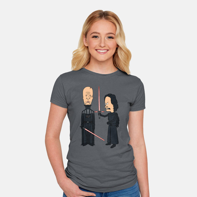 Lightsabers Are Cool-Womens-Fitted-Tee-pigboom