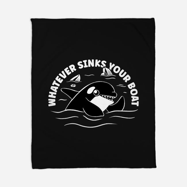 Whatever Sinks Your Boat-None-Fleece-Blanket-Aarons Art Room