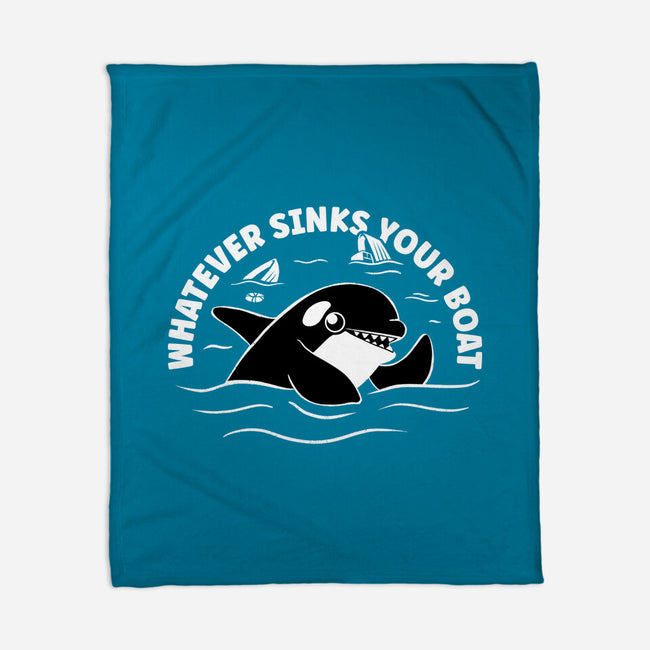 Whatever Sinks Your Boat-None-Fleece-Blanket-Aarons Art Room