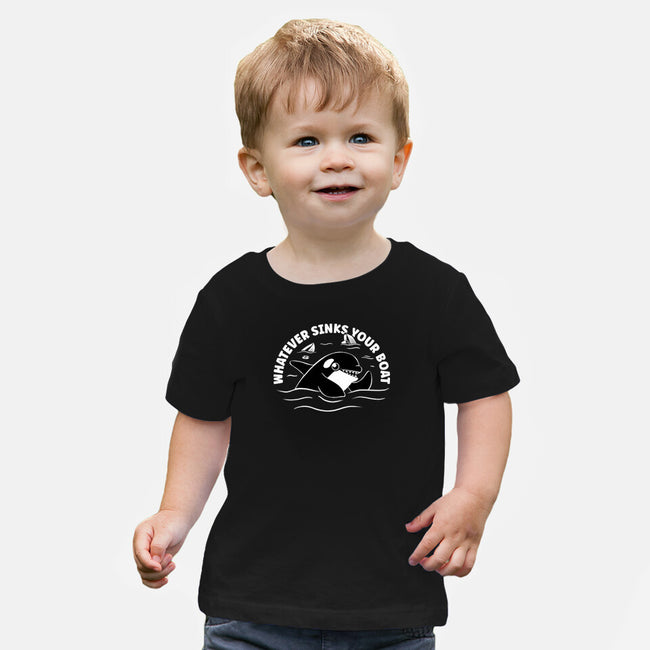 Whatever Sinks Your Boat-Baby-Basic-Tee-Aarons Art Room